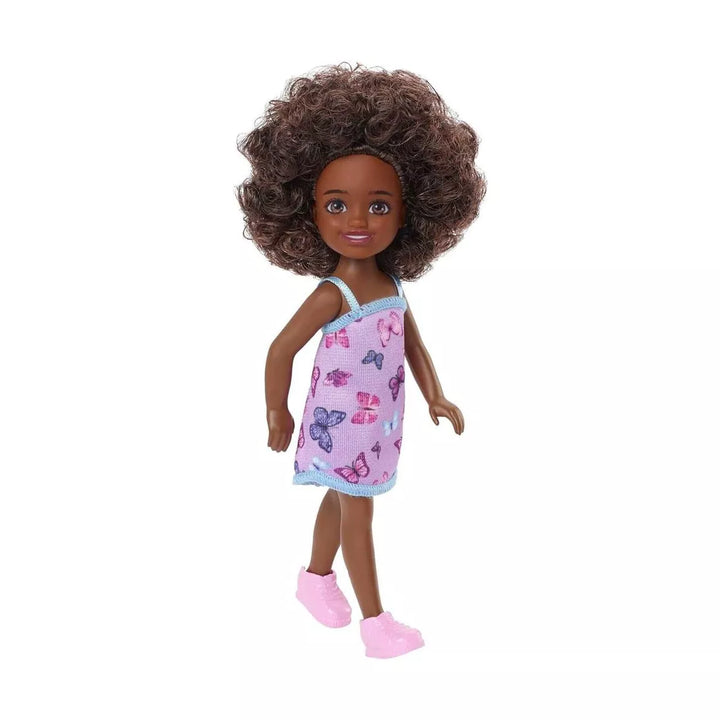 Barbie Chelsea Doll, Small Doll with Dark Brown Curly Hair