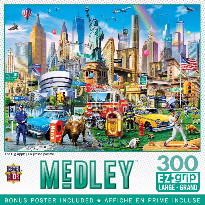 Masterpieces 300 Piece EZ Grip Jigsaw Puzzle - the Big Apple - 18"X24".