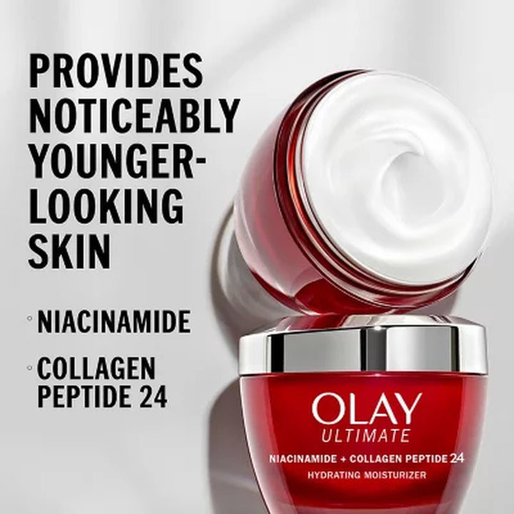 Olay Ultimate Niacinamide + Collagen Peptide 24 Hydrating Moisturizer, 1.7 Oz., 2 Pk.