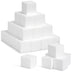 Bright Creations 30 Pack Foam Craft Blocks for Modeling, 3 Inch Mini Square Cubes for Sculpting, School Projects