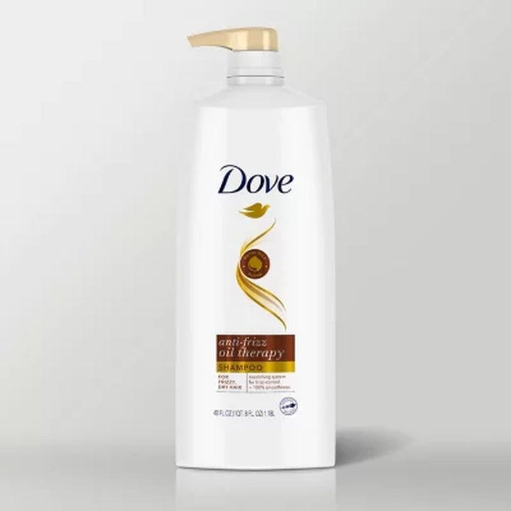 Dove Anti-Frizz Oil Therapy Shampoo & Conditioner, 40 Fl. Oz., 2 Pk.