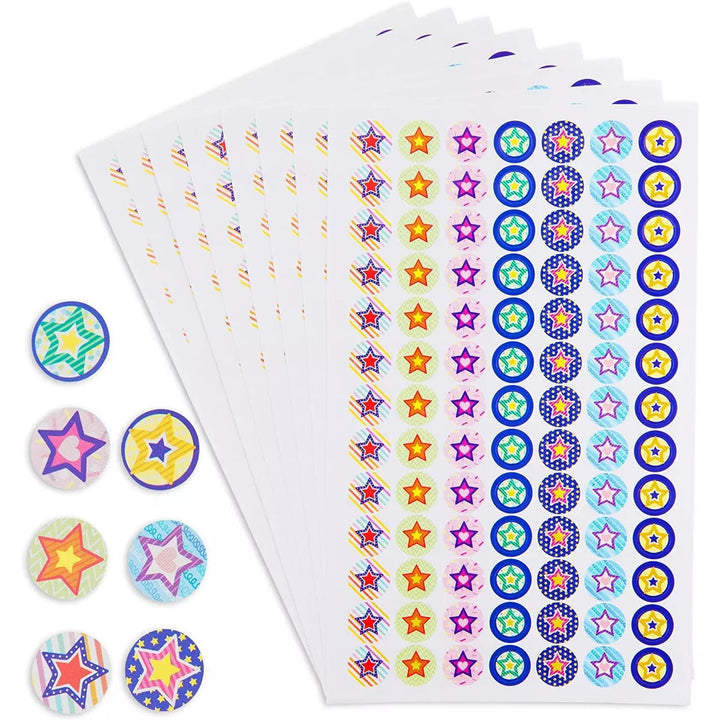 Bright Creations 2730 Teacher Stickers, Small Reward Chart Stars Stickers for Kids, Students, 91 X 30 Sheets