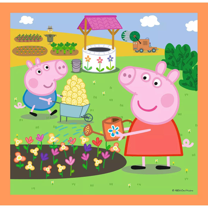 Trefl Peppapig 3 in 1 Jigsaw Puzzle - 106Pc: Family Activity, Creative Play, Educational, Animal Theme