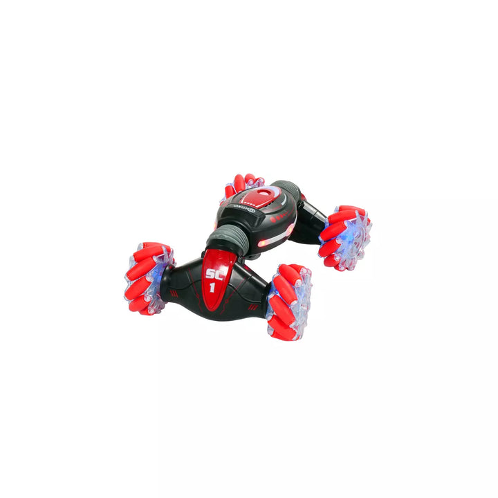 Buy 2: Contixo SC1 Red & Green -All Terrain Transformable Speed Crawler RC Stunt Car -Gesture Sensor -Rotating Offroad Vehicle