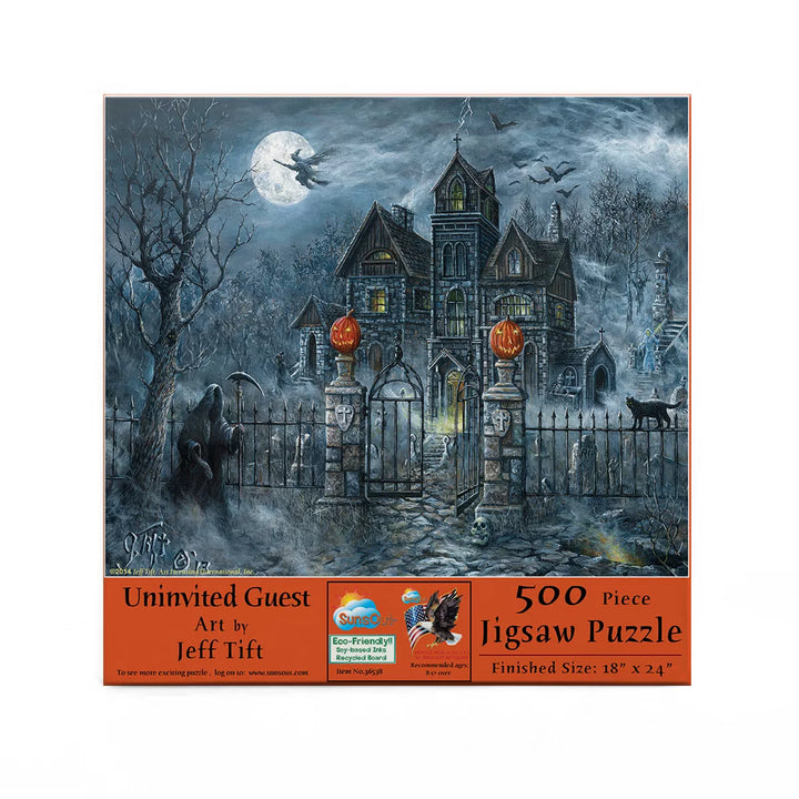 Sunsout Uninvited Guest 500 Pc Halloween Jigsaw Puzzle 36538