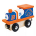 Masterpieces Officially Licensed NCAA Boise State Broncos Wooden Toy Train Engine for Kids.