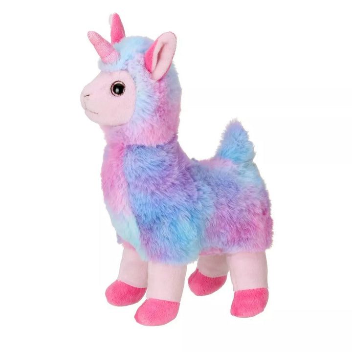 Bearington Luna Llamacorn the Rainbow Llama Plush, 10 Inch Llama Stuffed Animal