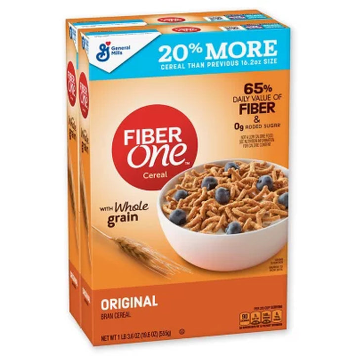 Fiber One Original Bran Cereal 39.2 Oz., 2 Pk.