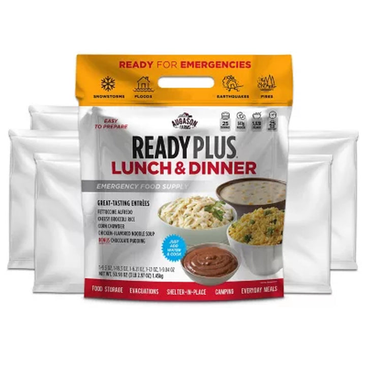 Augason Farms Ready plus Lunch & Dinner Emergency Food Supply