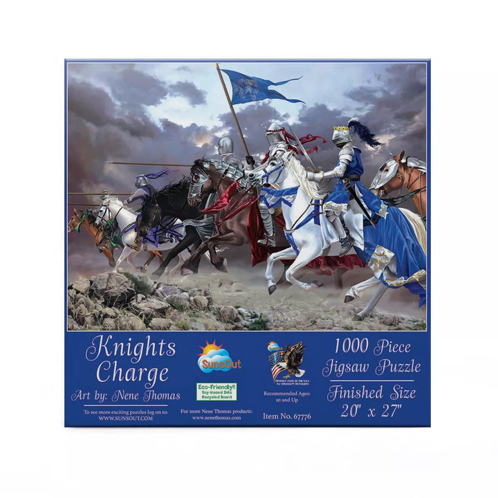 Sunsout Knights Charge 1000 Pc Jigsaw Puzzle 67776