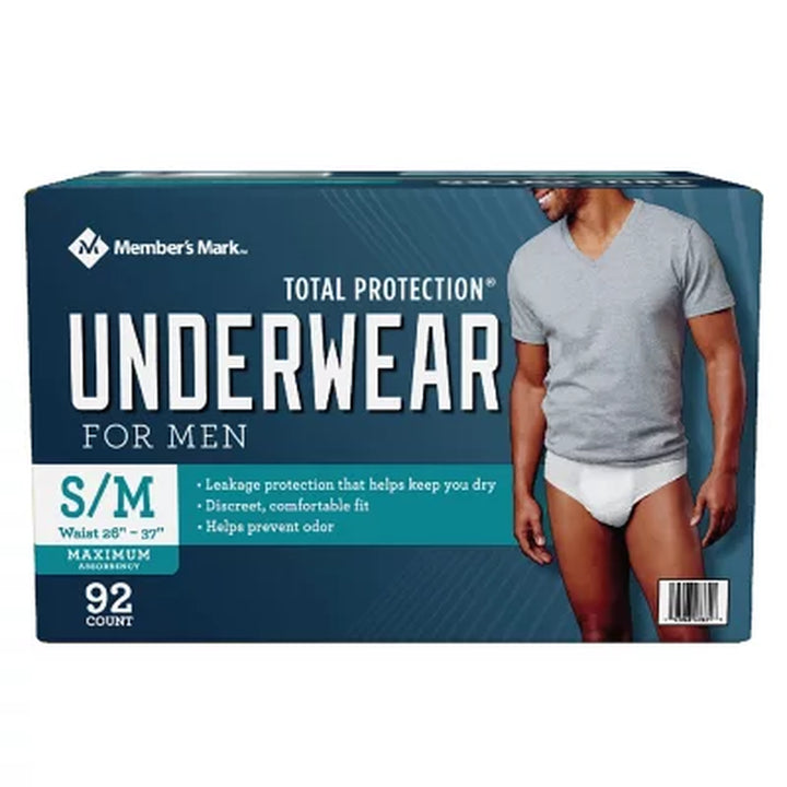Member'S Mark Total Protection Incontinence Underwear for Men - Choose Your Size