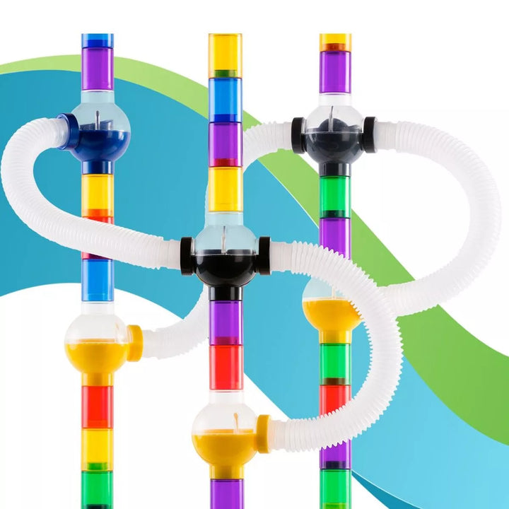 Marble Genius Marble Run Pipes & Spheres Accessory Add-On Set - 10 Pieces Total, with Instruction App Access