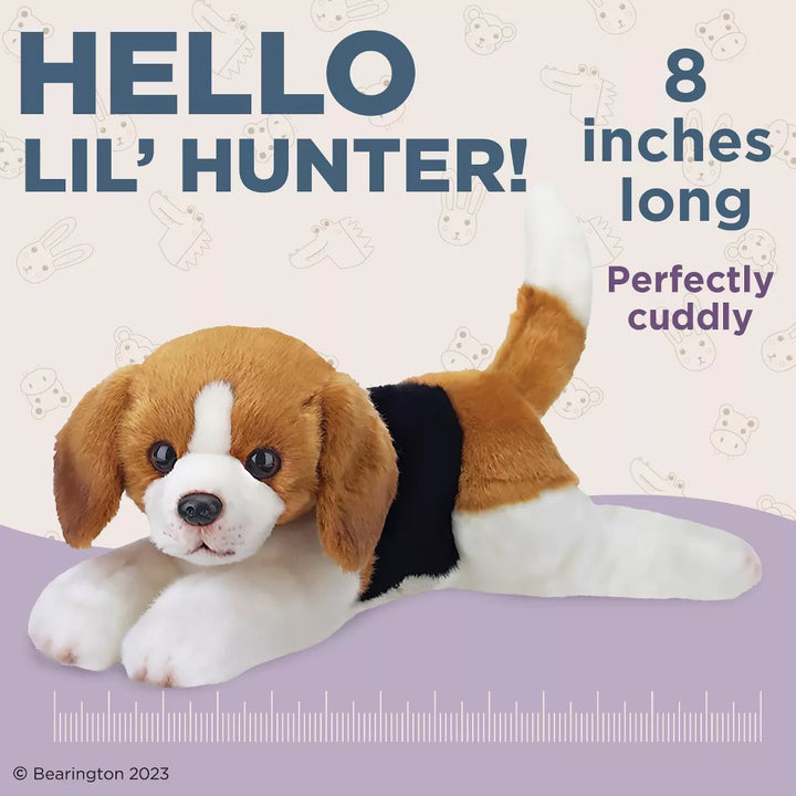 Bearington Lil' Hunter the Beagle Plush, 8 Inch Beagle Stuffed Animal