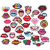 Bright Creations 20 Pieces Iron on Red Lip Patches for Clothing