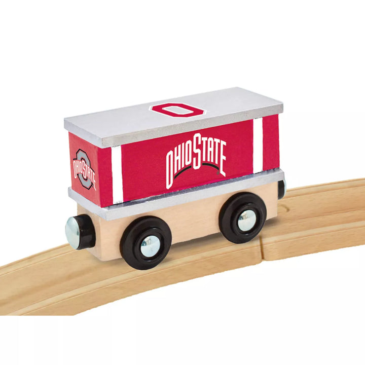 Masterpieces Wood Train Box Car - NCAA Ohio State Buckeyes.