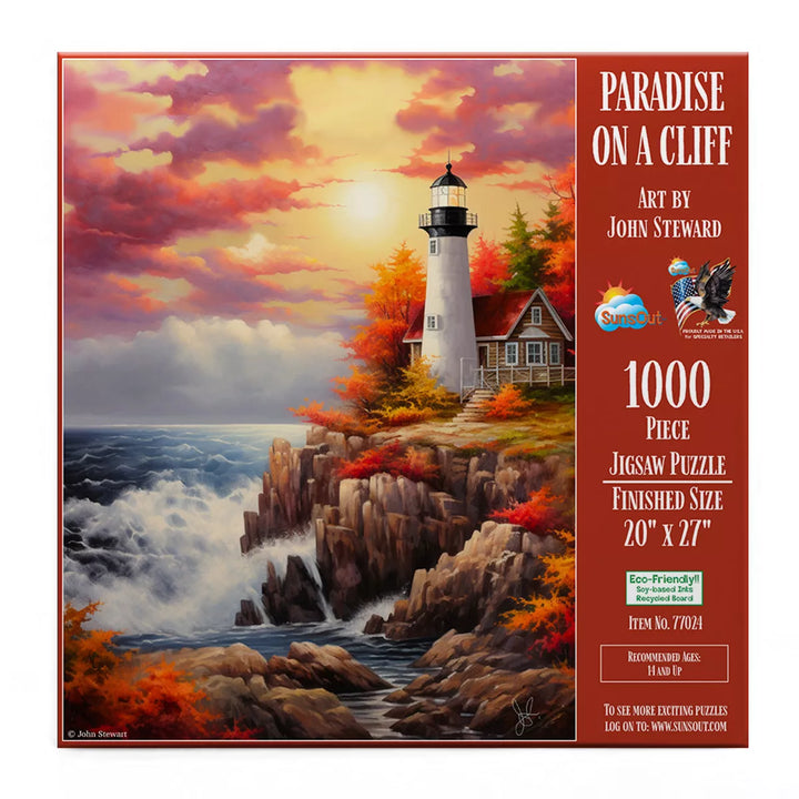 Sunsout Paradise on the Cliff 1000 Pc Jigsaw Puzzle 77024