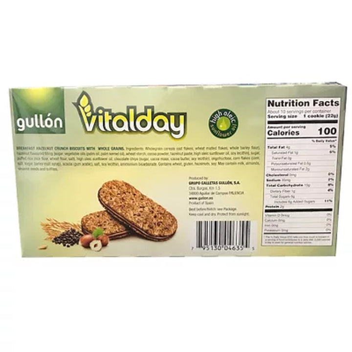 Vitalday Breakfast Hazelnut Crunch Biscuits 2 Ct., 7.76 Oz.