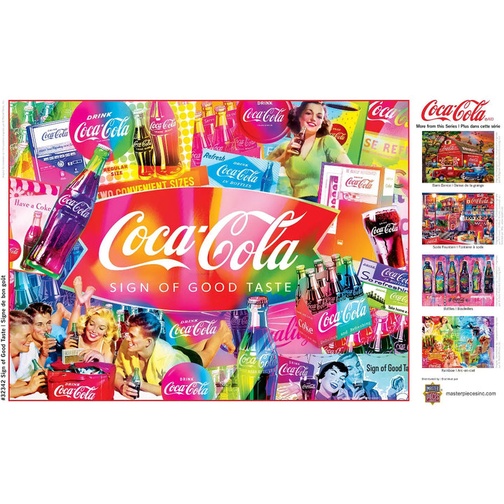 Masterpieces 300 Piece EZ Grip Puzzle - Coca-Cola Sign of Good Taste