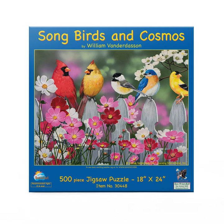 Sunsout Songbirds and Cosmos 500 Pc Jigsaw Puzzle 30448