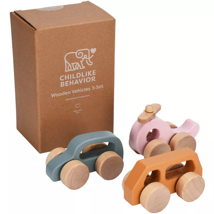 Childlike Behavior Wooden Car for Toddler