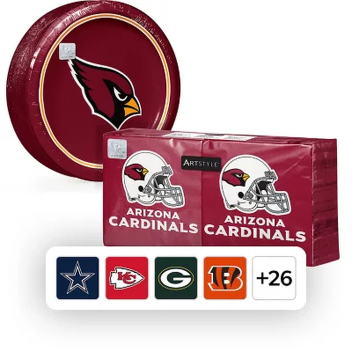 NFL Paper Plates & Napkins Kit, 285 Ct. (Choose Team)