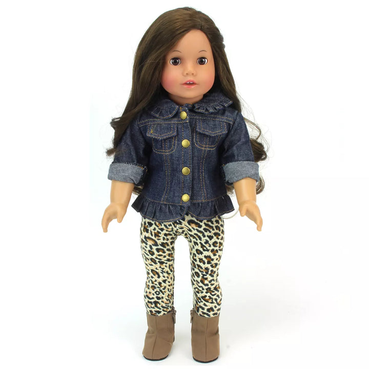 Sophia’S Jean Jacket, Leggings, and Boots Set for 18" Dolls