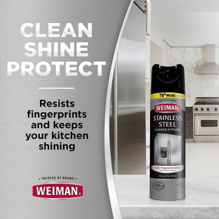 Weiman Stainless Steel Kitchen and Home Appliance Cleaner & Polish (17 Oz., 3 Pk.)