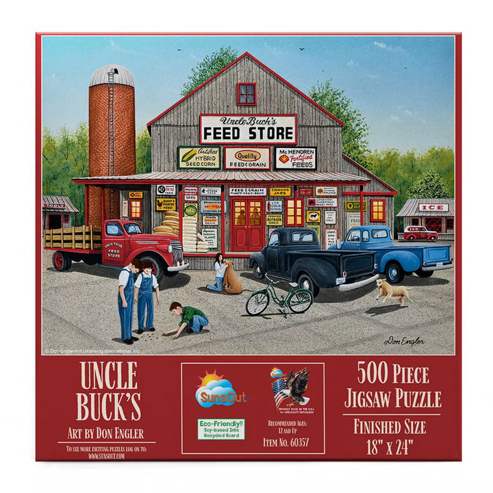 Sunsout Uncle Buck'S 500 Pc Jigsaw Puzzle 60357