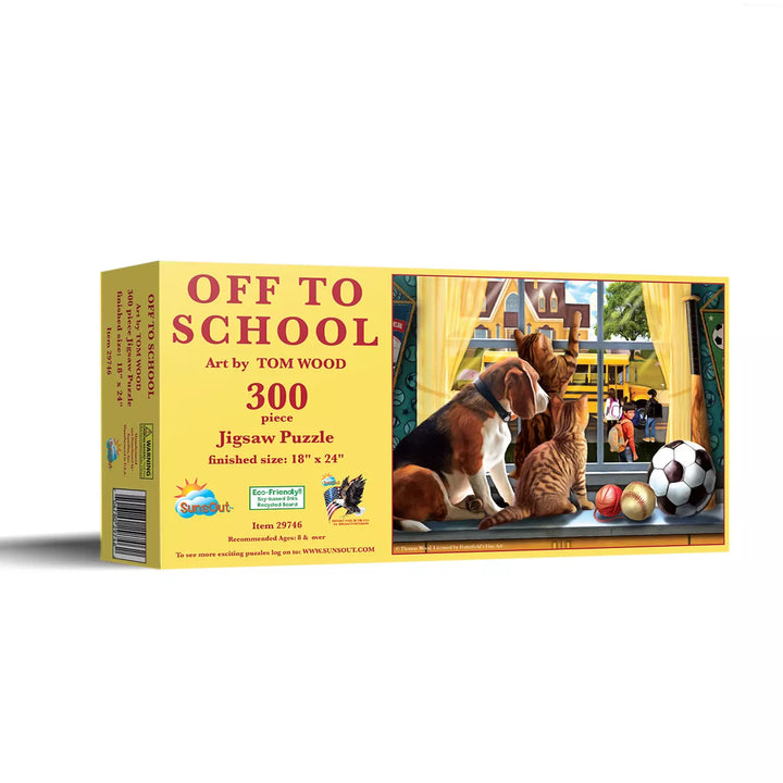 Sunsout off to School 300 Pc Jigsaw Puzzle 29746