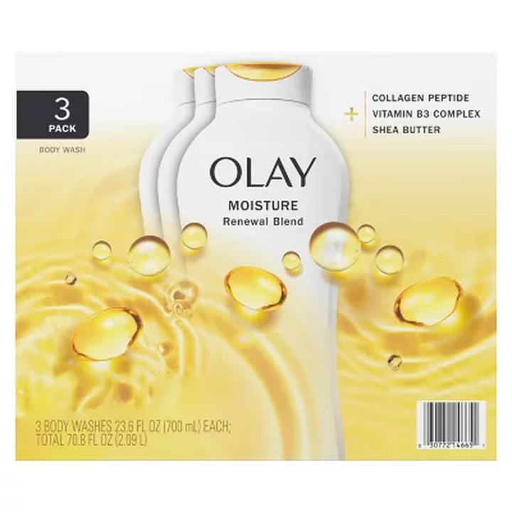 Olay Moisture Renewal Blend Body Wash, 23.6 Oz., 3 Pk.