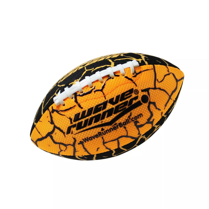 Wave Runner Grip It Waterproof Football 9.25 Inches W/Sure-Grip Technology Play in Water Great for Beach Pool Lake BBQ Park & Anywhere Pump Included