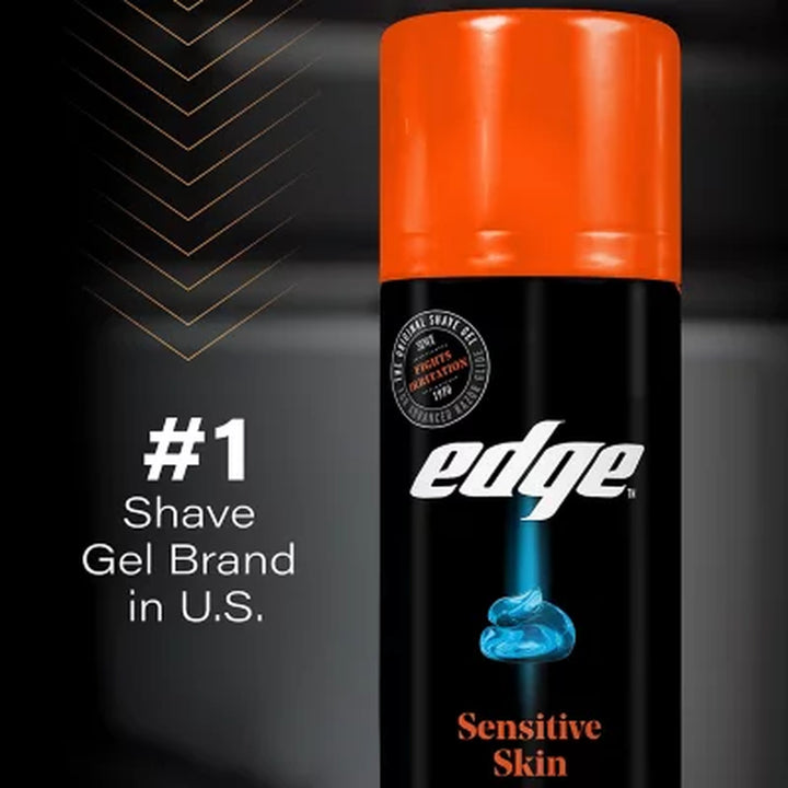 Edge Sensitive Skin Shaving Gel for Men, 9.5 Oz., 3 Pk.