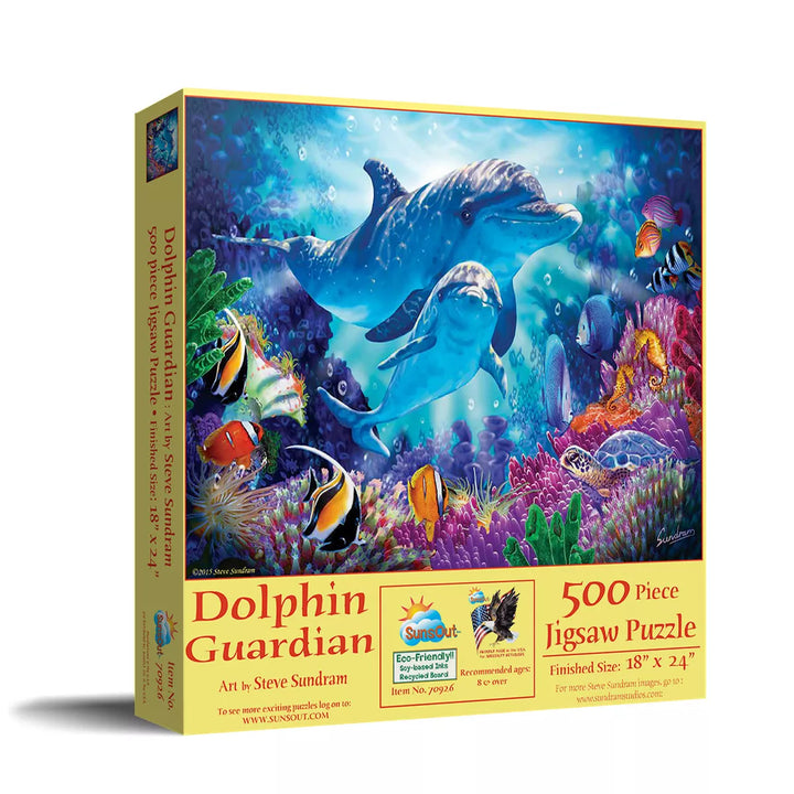 Sunsout Dolphin Guardian 500 Pc Jigsaw Puzzle 70926