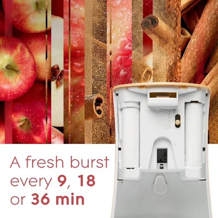 Glade Automatic Spray Air Freshener, Autumn Spiced Apple 1 Holder + 3 Refills