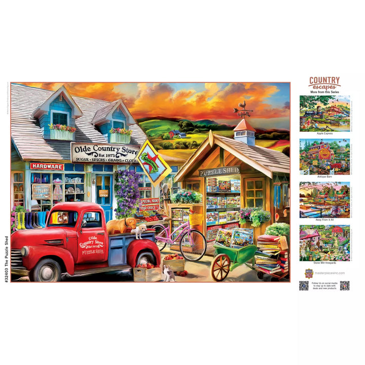 Masterpieces Country Escapes - the Puzzle Shed 500 Piece Jigsaw Puzzle.