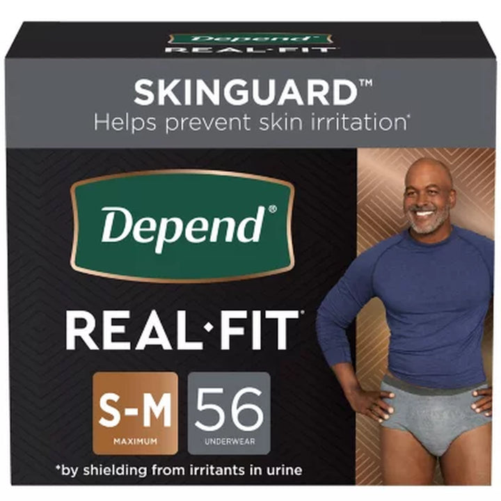 Depend Real Fit Incontinence Underwear for Men, Maximum Absorbency - Choose Your Size