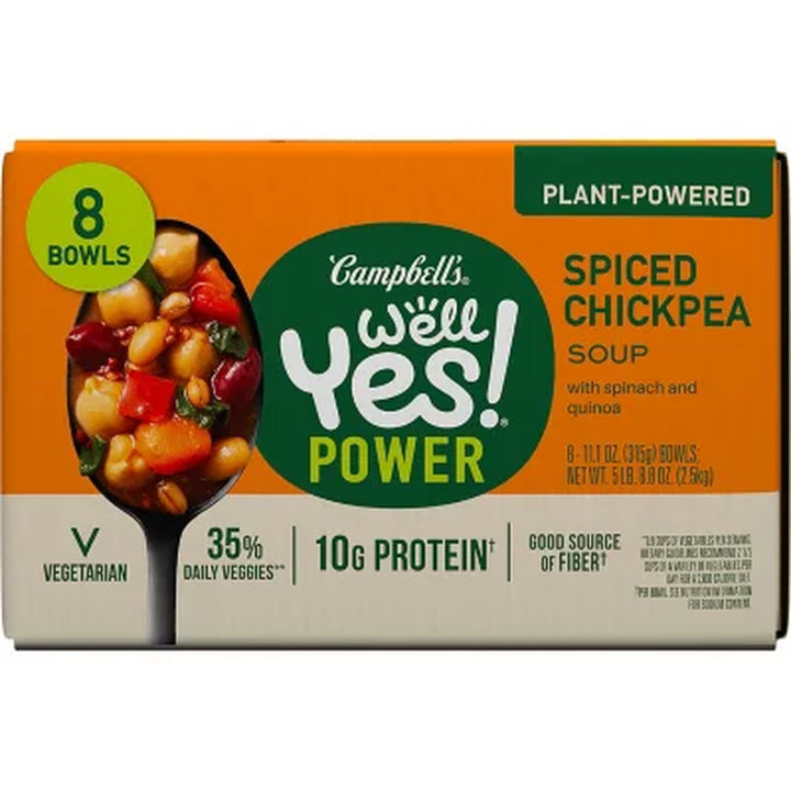 Campbell'S WELL YES! Spicy Chickpea Soup Bowl (11Oz., 8Pk.)