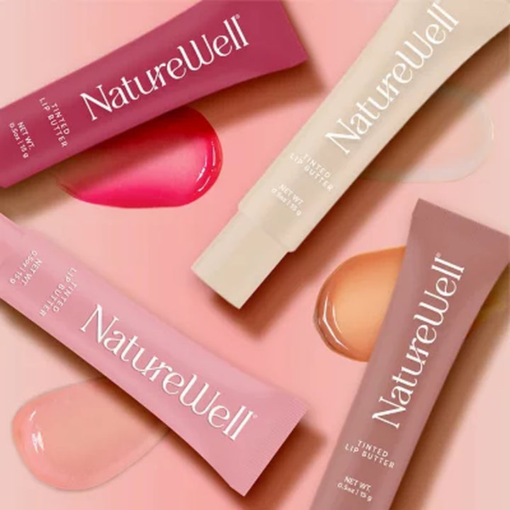 Naturewell Tinted Lip Butter, 0.50 Oz., 4 Pk.