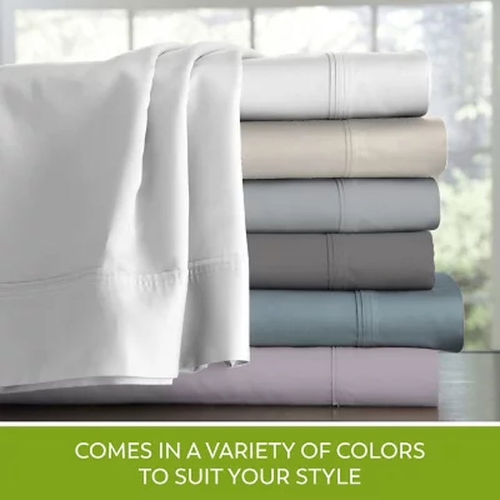 Organic Cotton Brushed Percale Cool and Breathable Sheet Set & Pillowcases (Assorted Sizes and Colors)