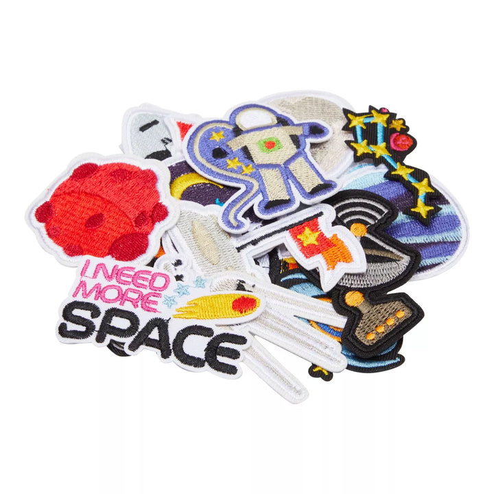 Bright Creations 25 Pieces Iron on Space Patches for Clothing