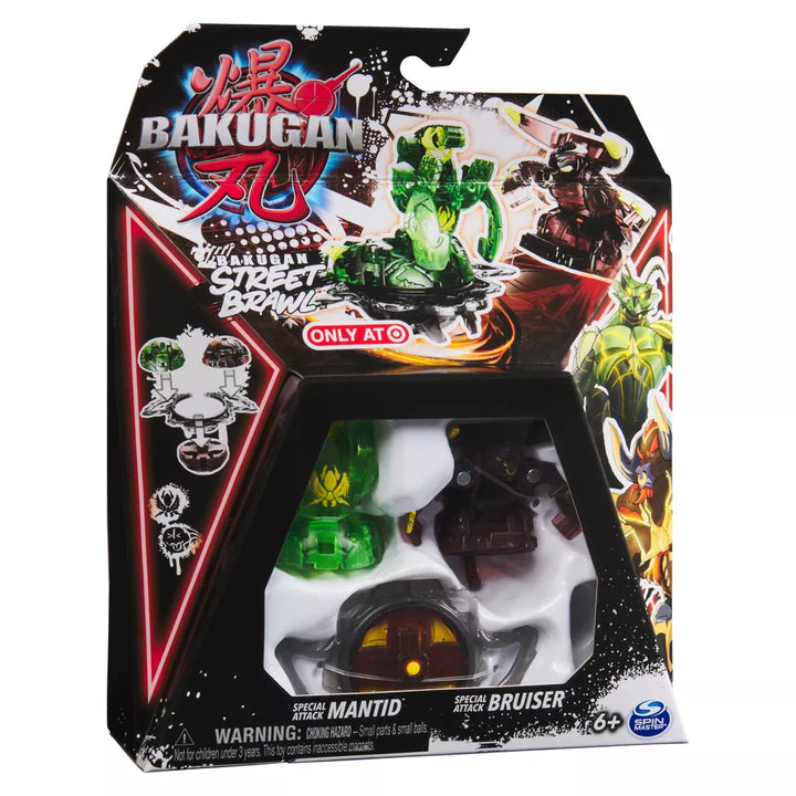 Bakugan Street Brawl Mantid and Bruiser Action Figure Set