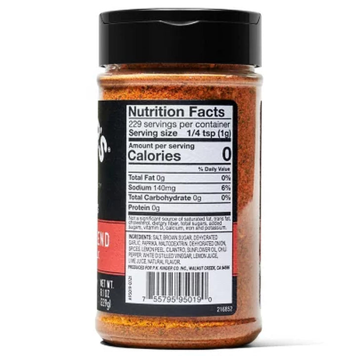 Kinder'S Fajita Seasoning Blend 8.1 Oz.