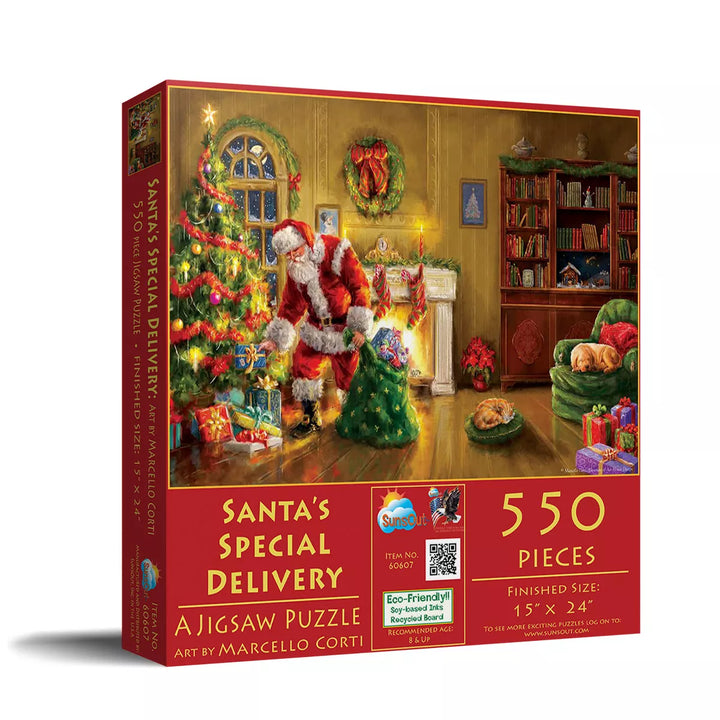 Sunsout Santa'S Special Delivery 550 Pc Christmas Jigsaw Puzzle 60607