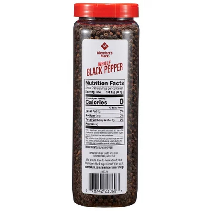 Member'S Mark Whole Black Peppercorns, 19.5Oz.