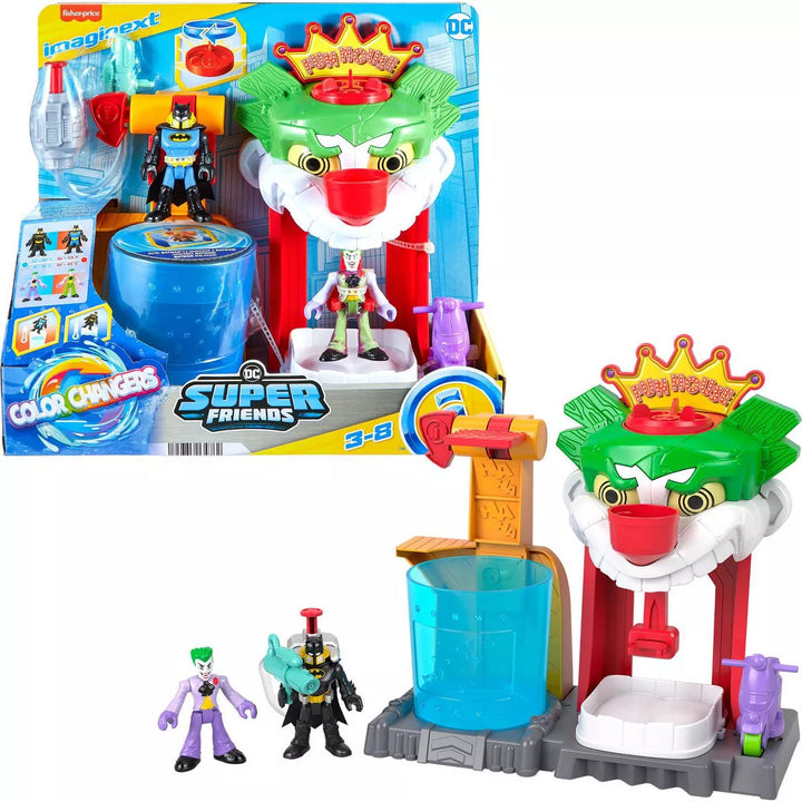 Fisher-Price Imaginext DC Super Friends the Joker Funhouse Playset with Color Changing Action