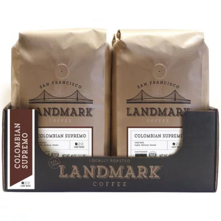 Landmark Ground Coffee, Colombian Supremo 40 Oz.