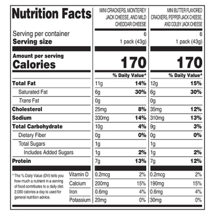 Member'S Mark Cheese and Cracker Snacks, 12 Pk.