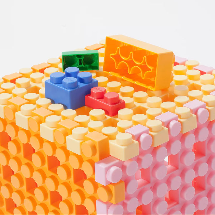 Uniplay Waffle Soft Blocks — Cube Puzzle Play for Cognitive and Sensory Development in Early Learning Education, Ages 3 Months and up (6Pc Set)