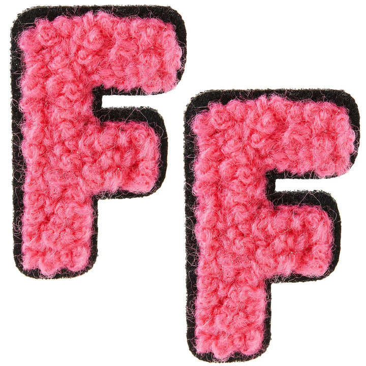 Bright Creations 52 Pieces Iron on Letters for Clothing, 2 Sets A-Z Chenille Letter Patches for Jackets & Denim, 5 Colors, 1 Inch