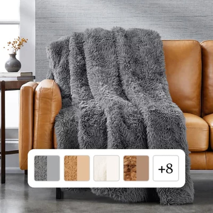 Member'S Mark Faux Fur Throw - 60" X 70" (Assorted Colors)